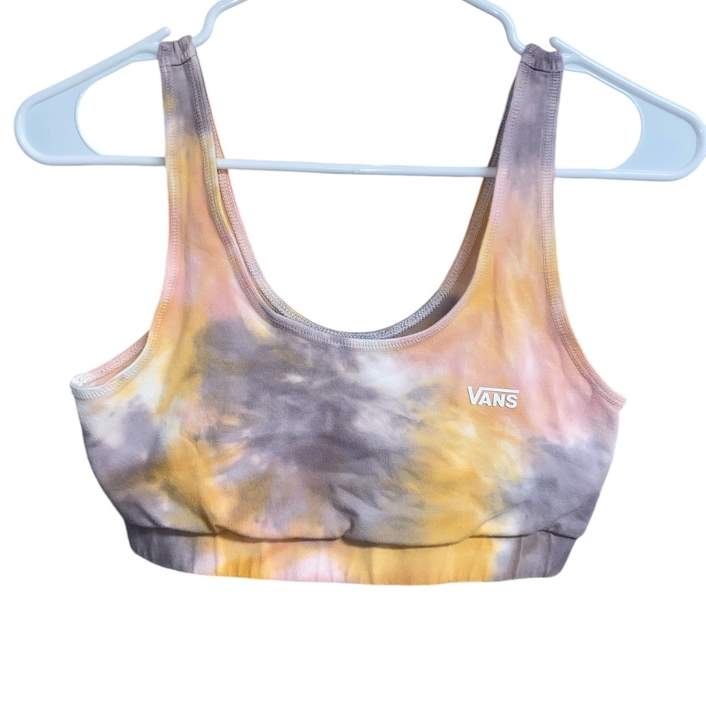 Vans tie dye bralette/ sports bra, size medium. NWOT